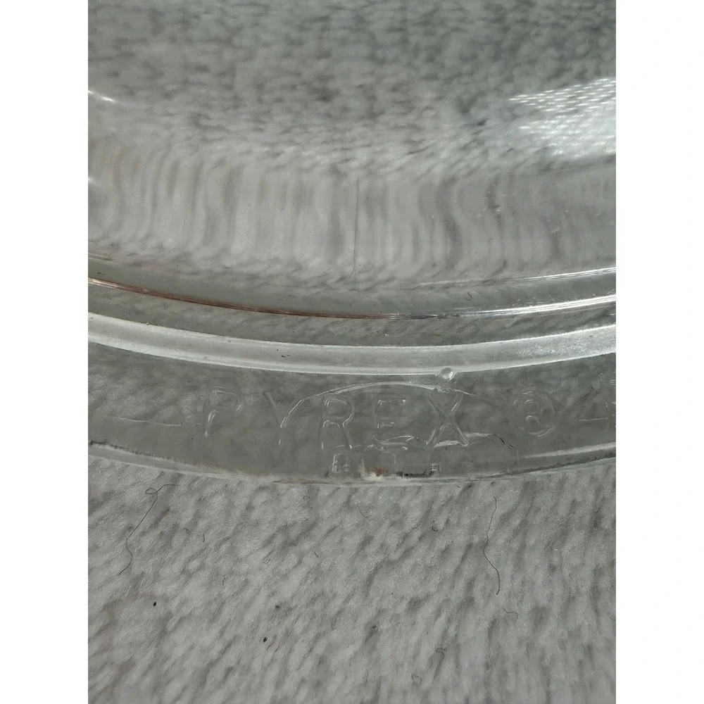 Pyrex P81C B Glass Lid Clear Excellent Replacement Part 6 in Round Knob Handle